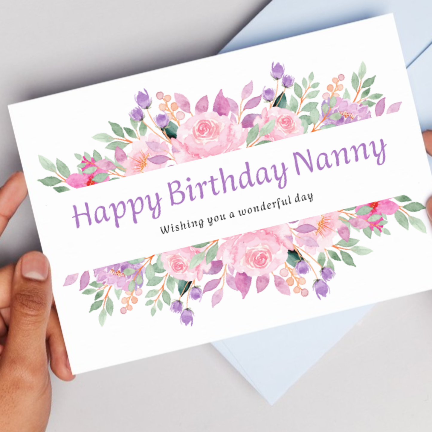 Printable Birthday Card - Nanny