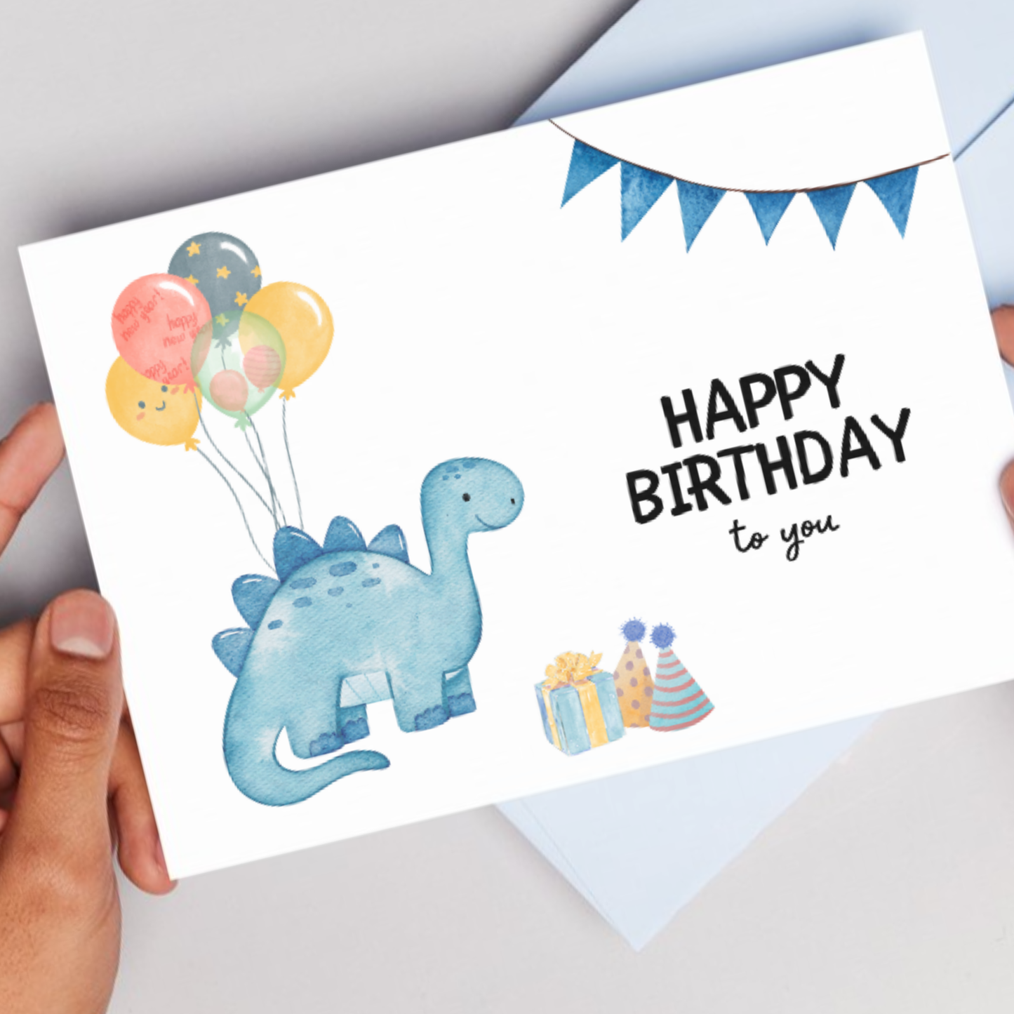 Printable Birthday Card - Dinosaur