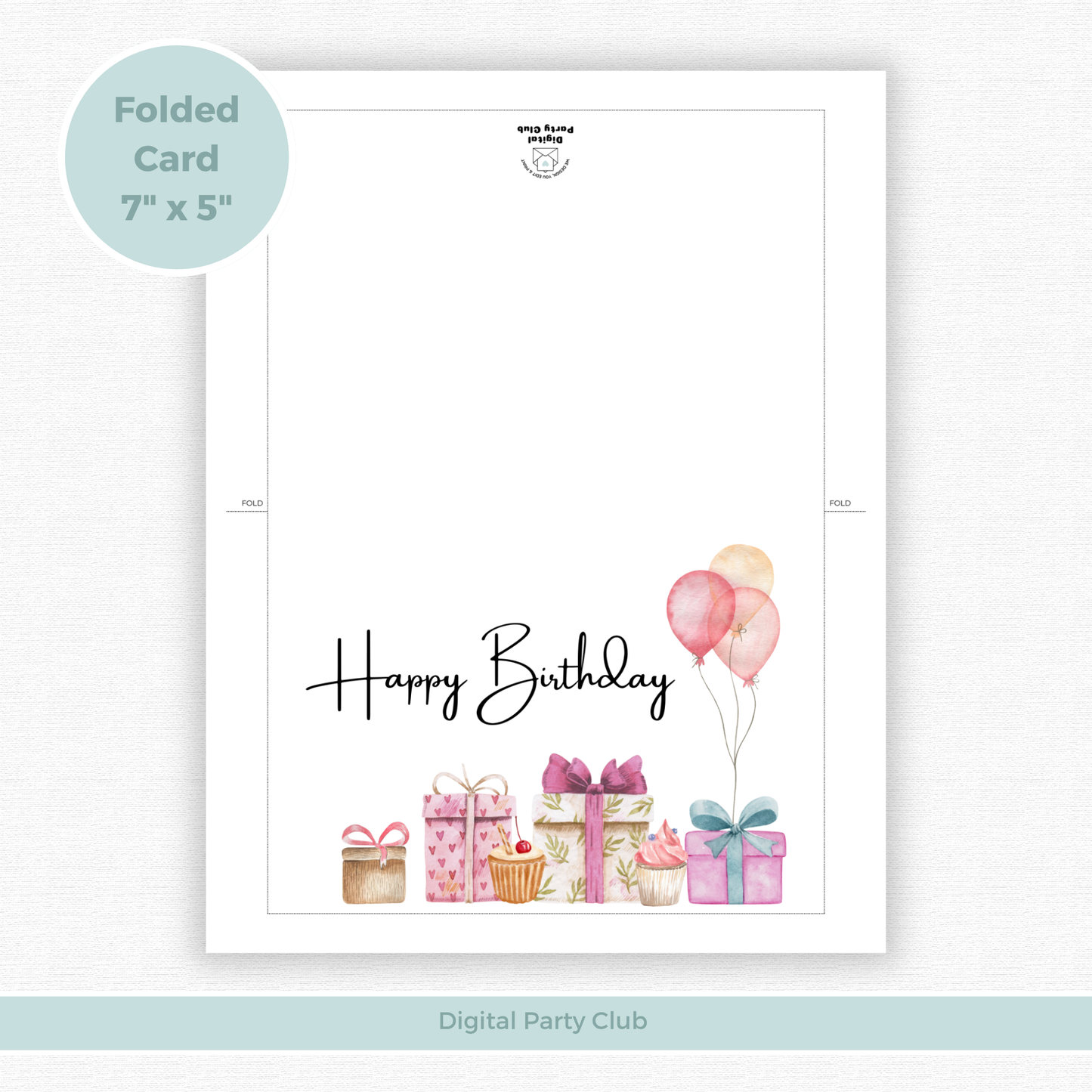 Printable Birthday Card - Presents