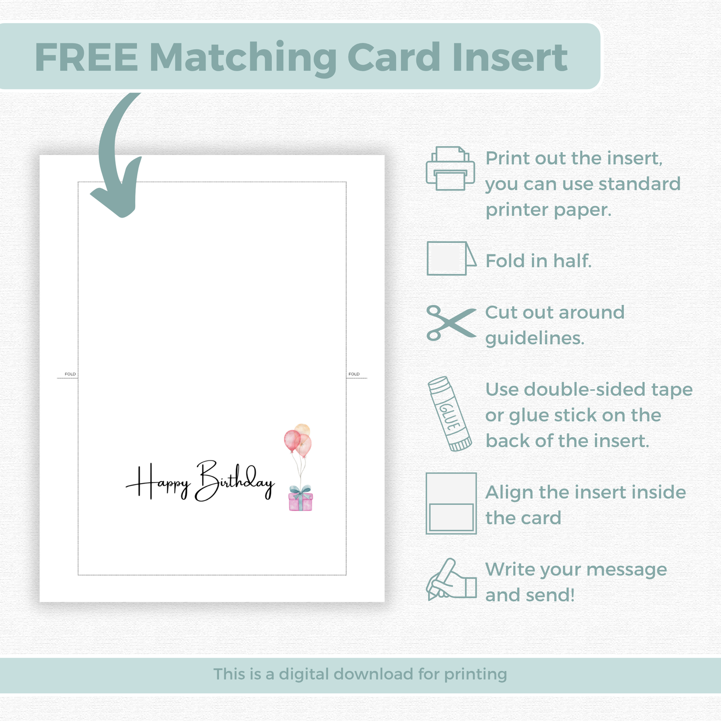 Printable Birthday Card - Presents