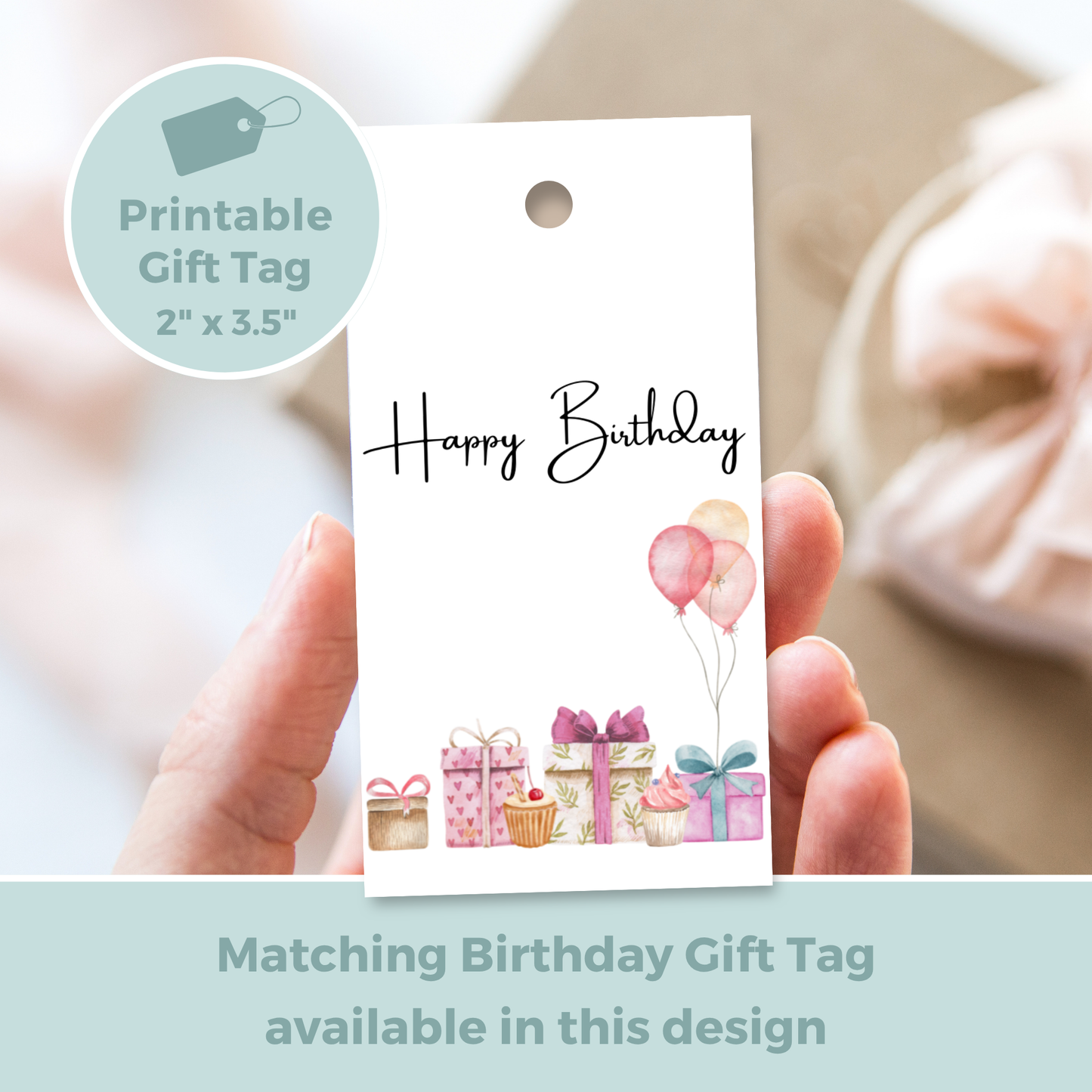 Printable Birthday Card - Presents