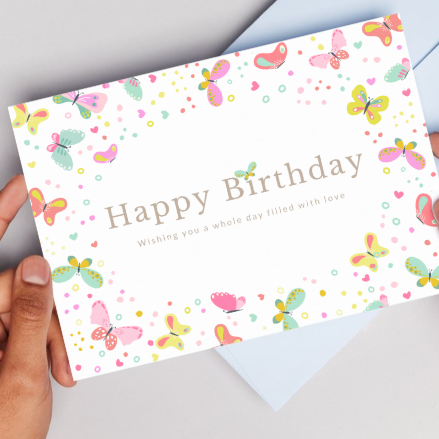 Printable Birthday Card - Butterflies
