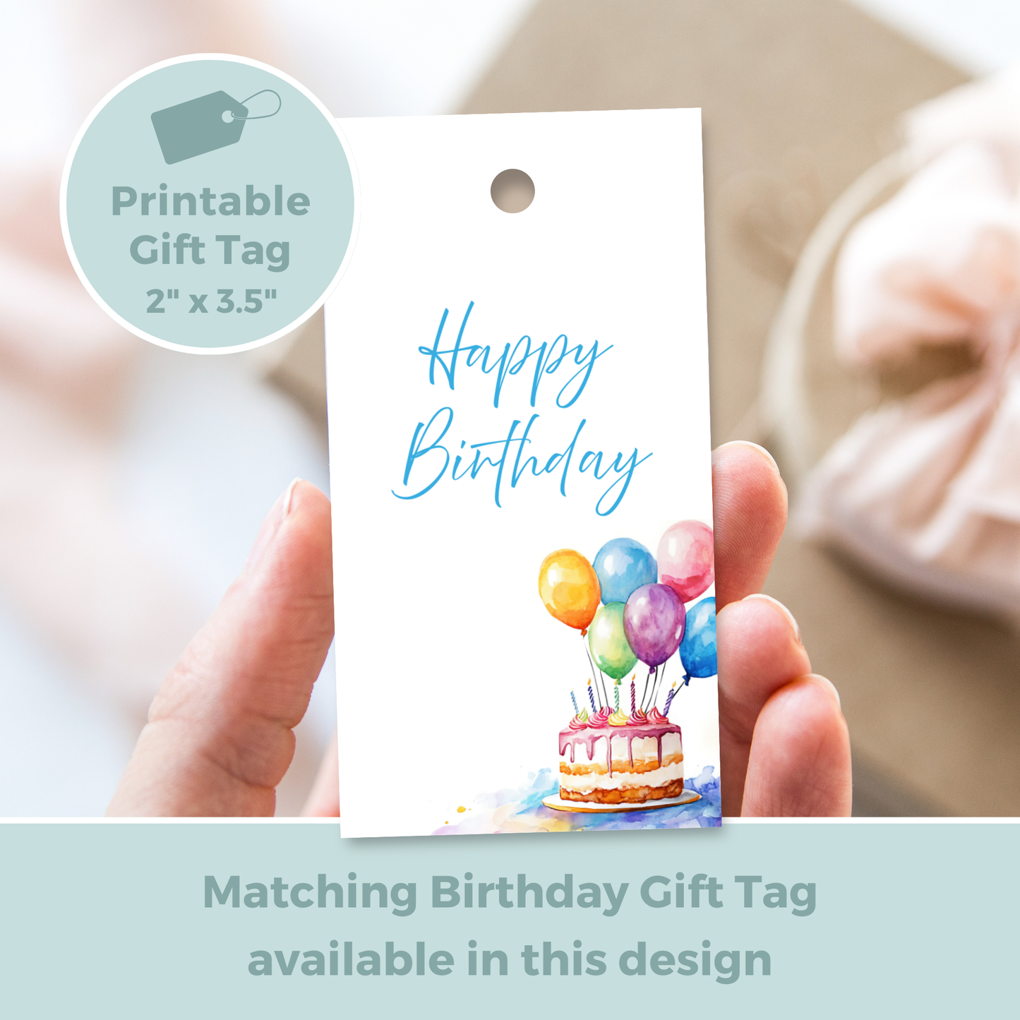Printable Birthday Card - Floral