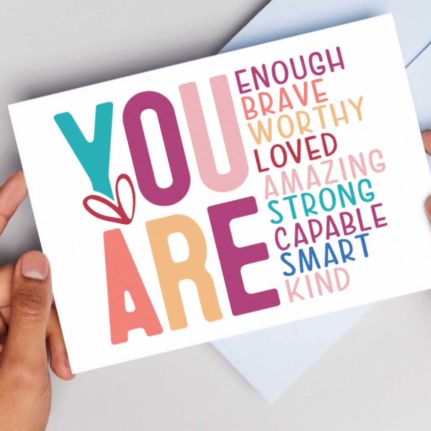 Printable Birthday Card - You Are Enough