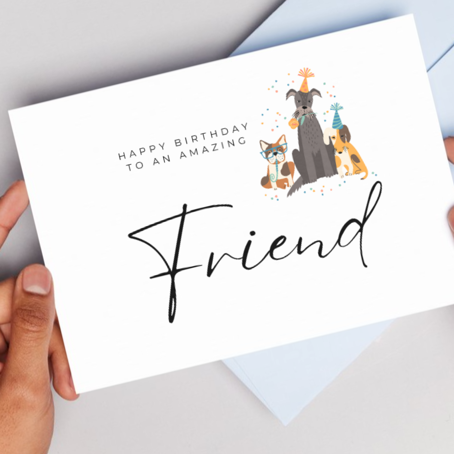 Printable Birthday Card - Friend Dog Lover