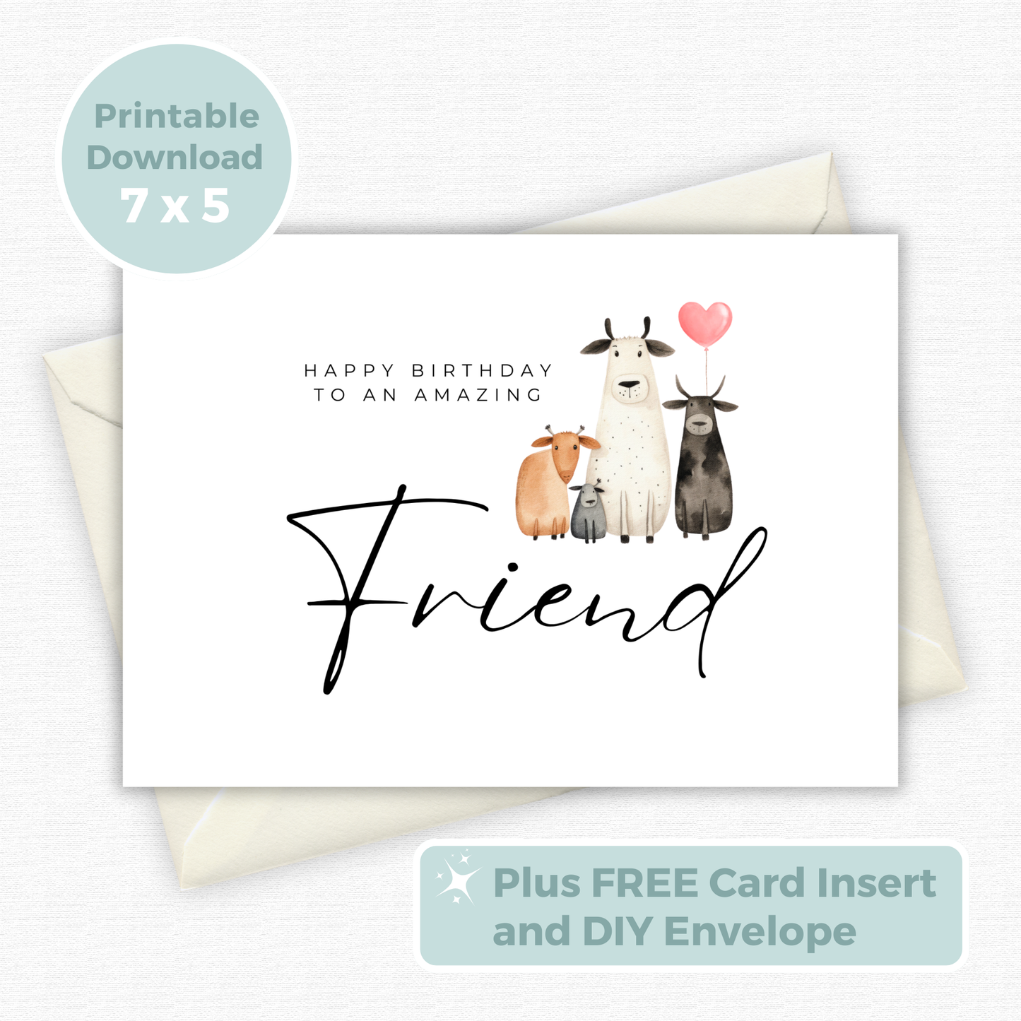 Printable Birthday Card - Friend