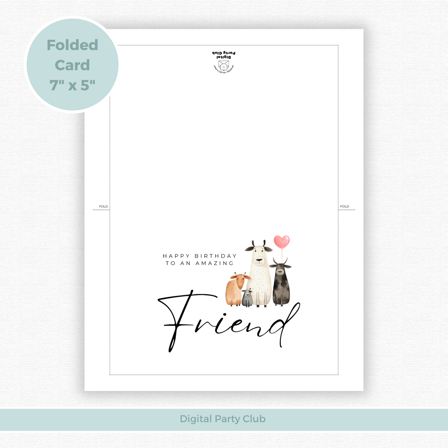 Printable Birthday Card - Friend