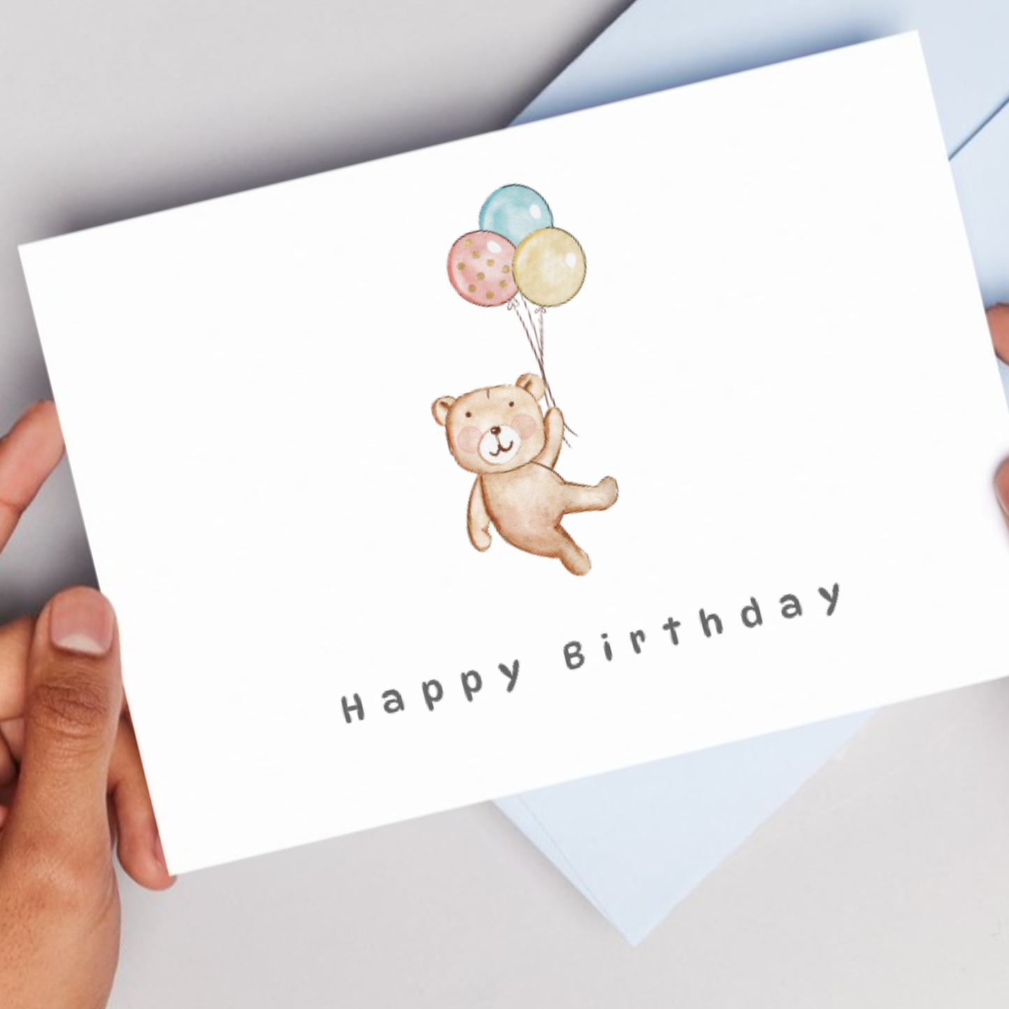 Printable Birthday Card - Baby Bear