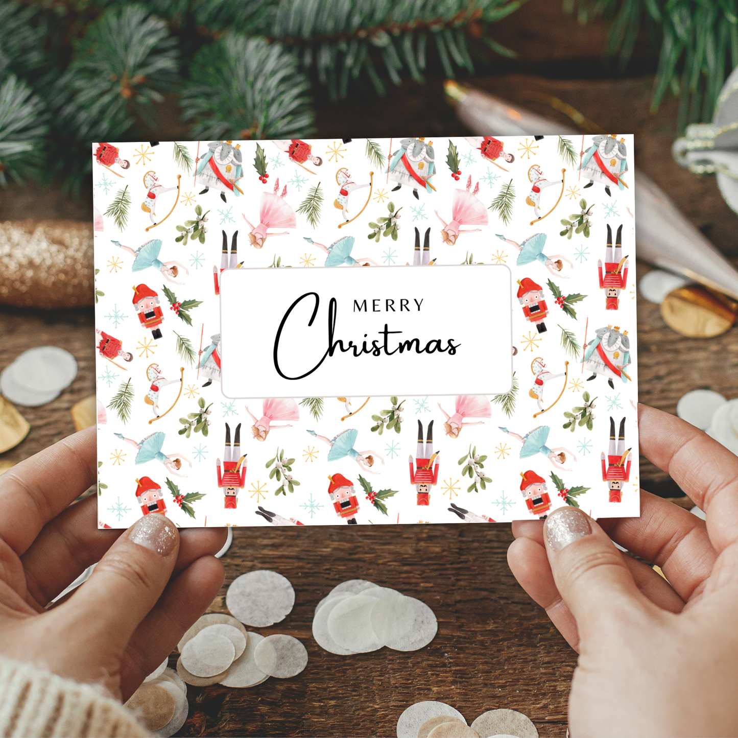 Printable Christmas Card - Nutcracker