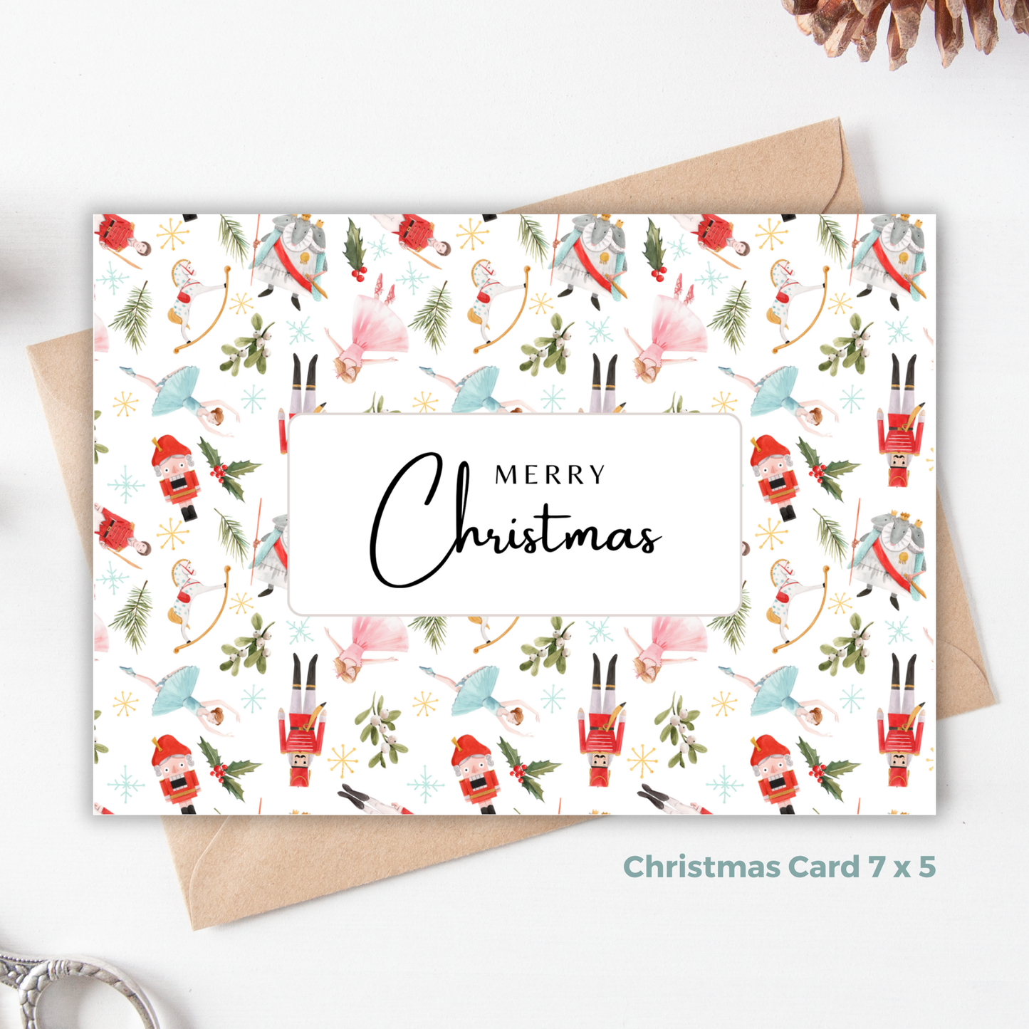 Printable Christmas Card - Nutcracker