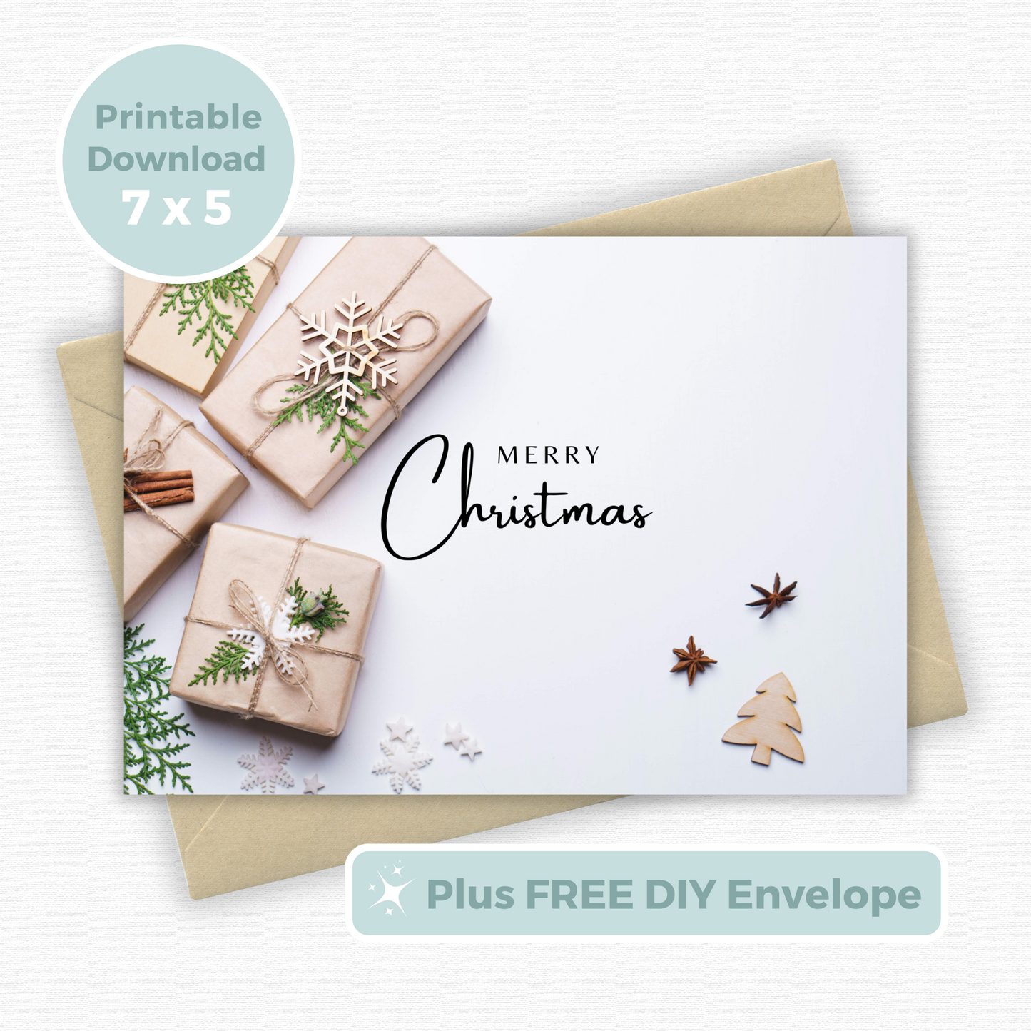 Printable Christmas Card - Presents