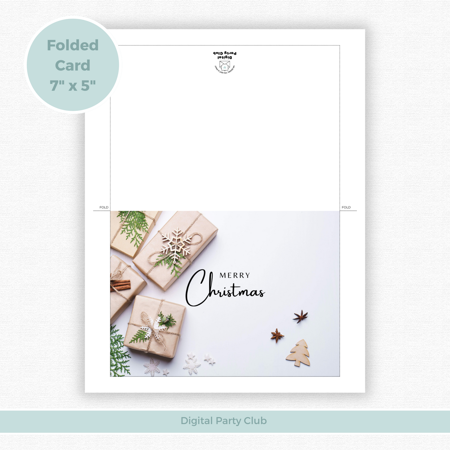 Printable Christmas Card - Presents
