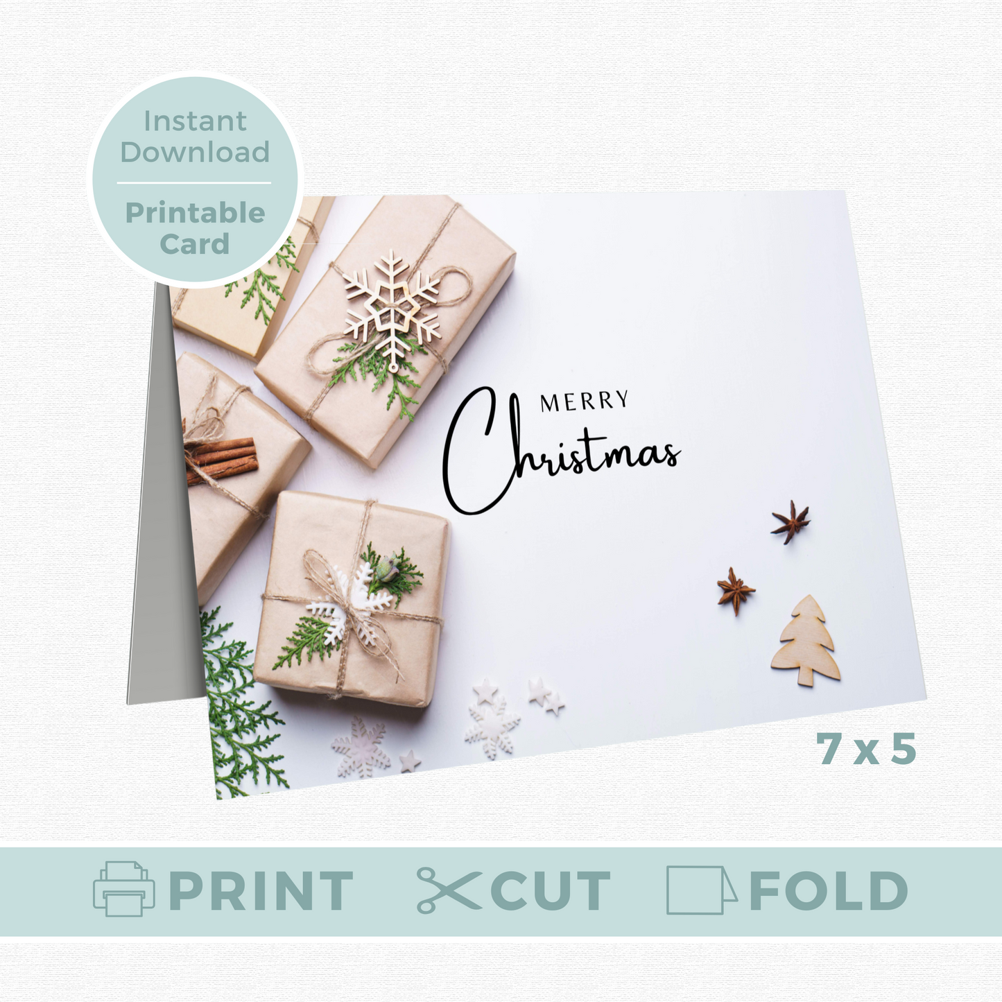 Printable Christmas Card - Presents