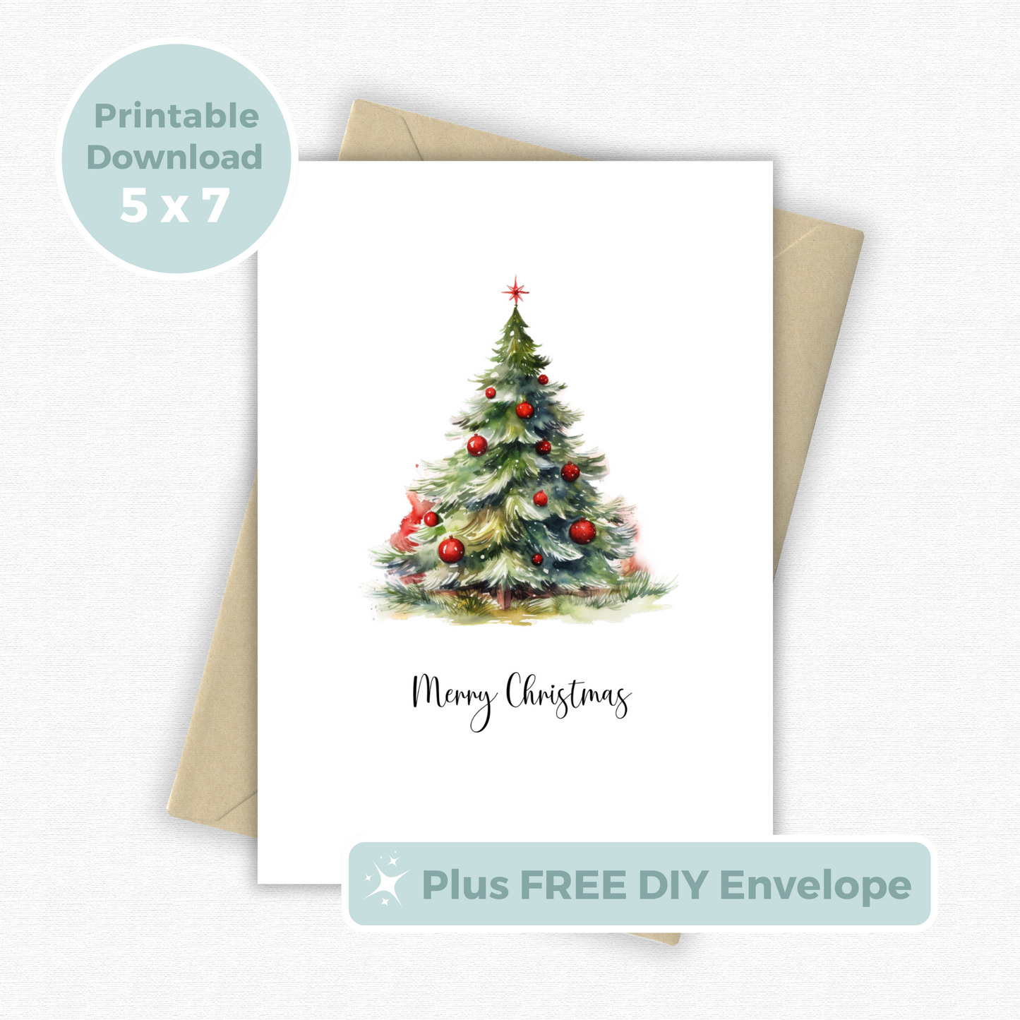 Printable Christmas Card - Christmas Tree