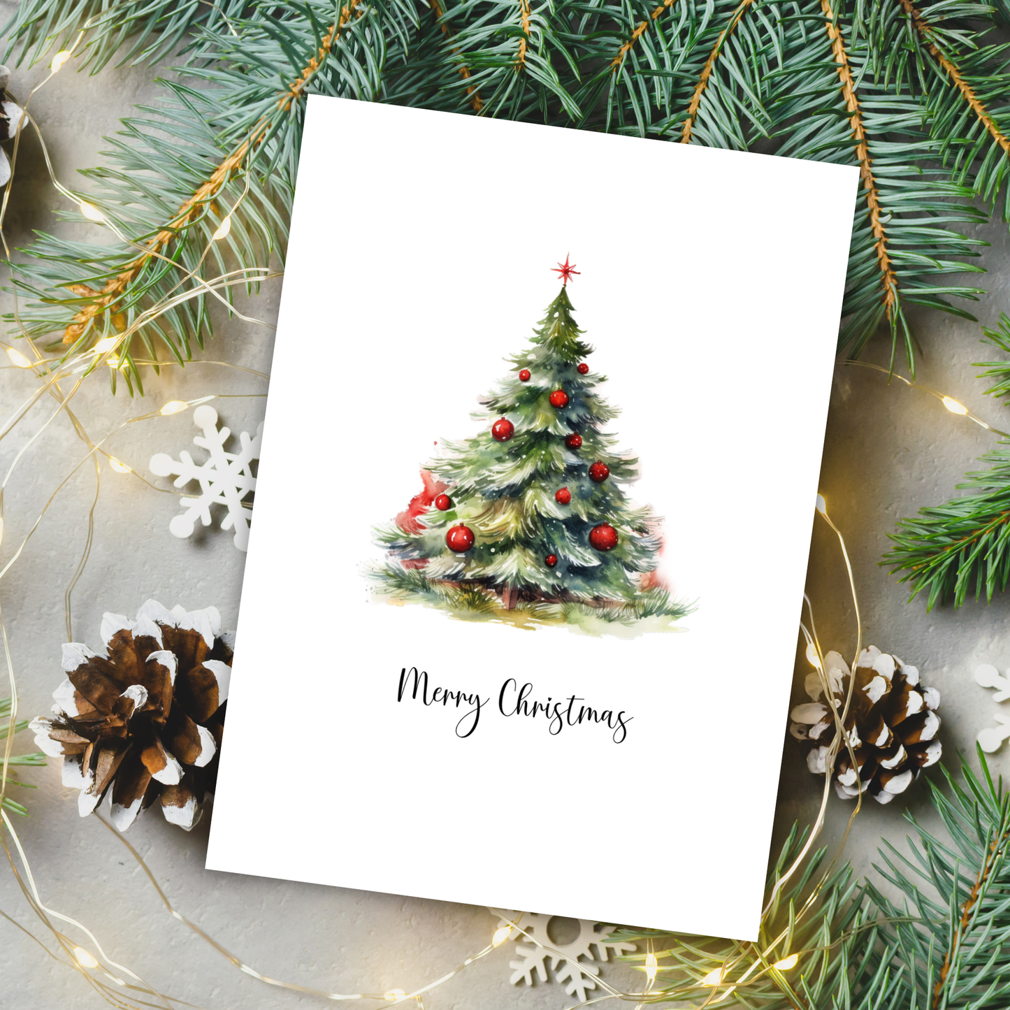 Printable Christmas Card - Christmas Tree