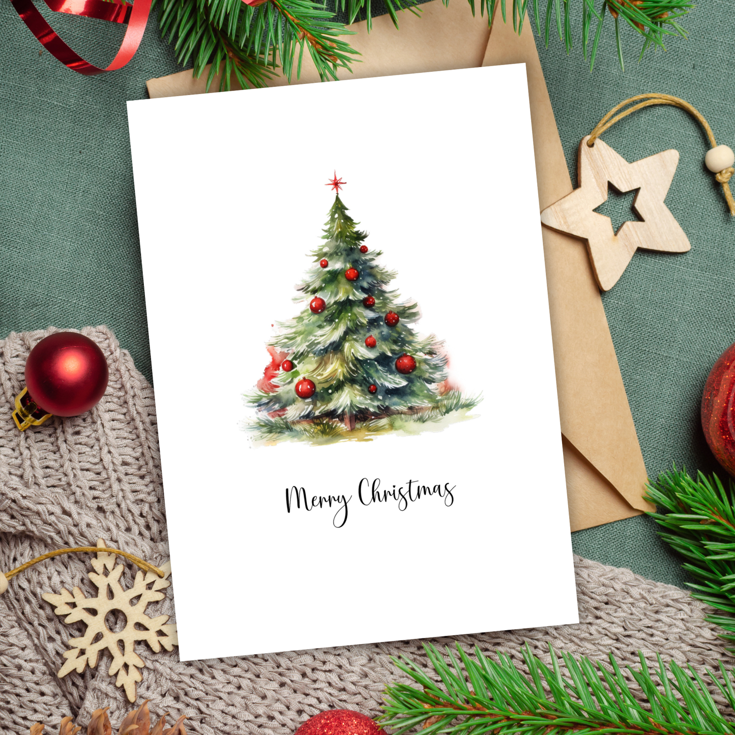 Printable Christmas Card - Christmas Tree