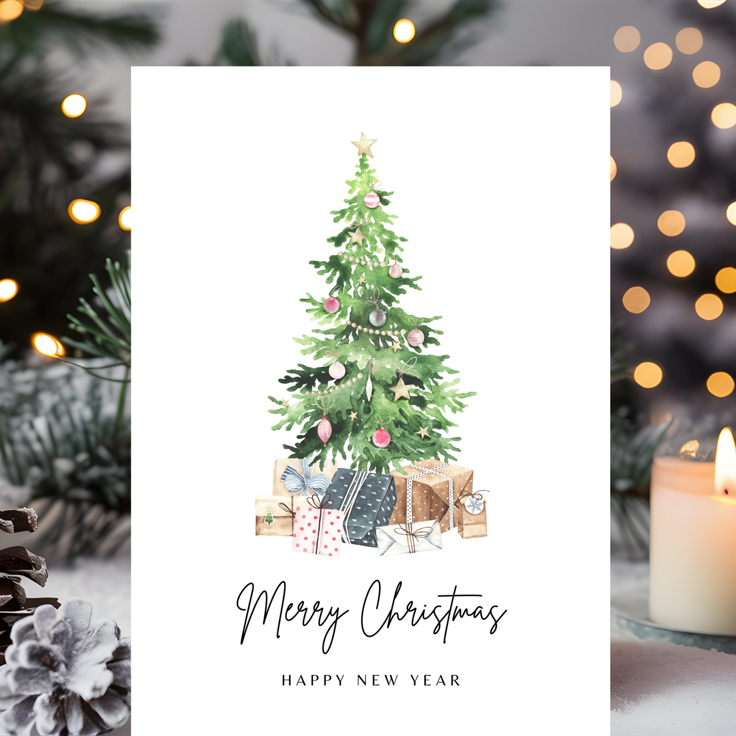 Printable Christmas Card - Christmas Tree