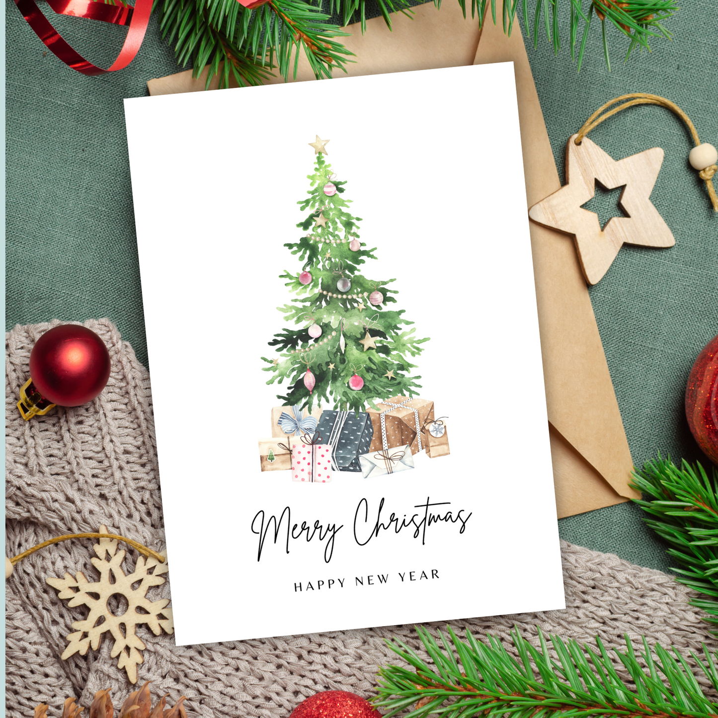 Printable Christmas Card - Christmas Tree