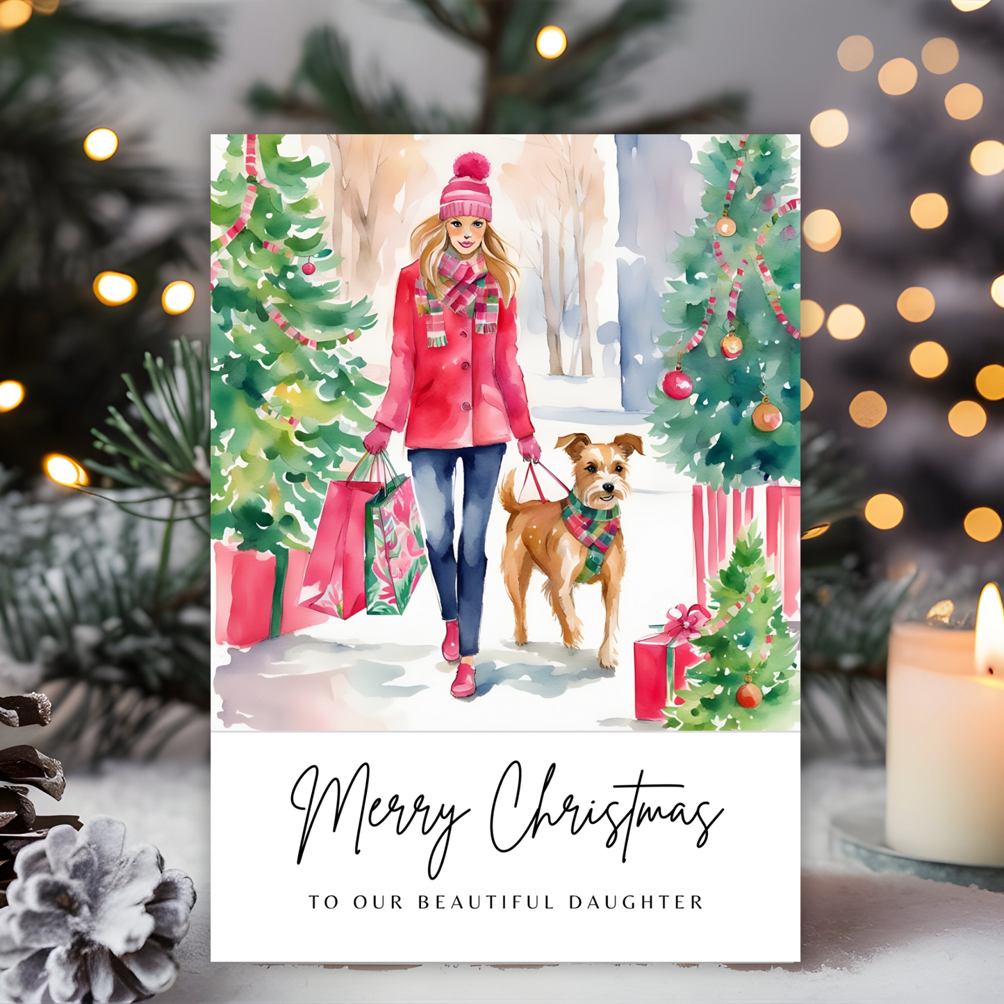 Printable Christmas Card - Daughter