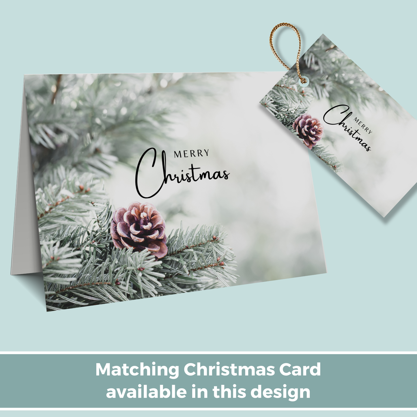 Printable Christmas Gift Tag - Winter Scene