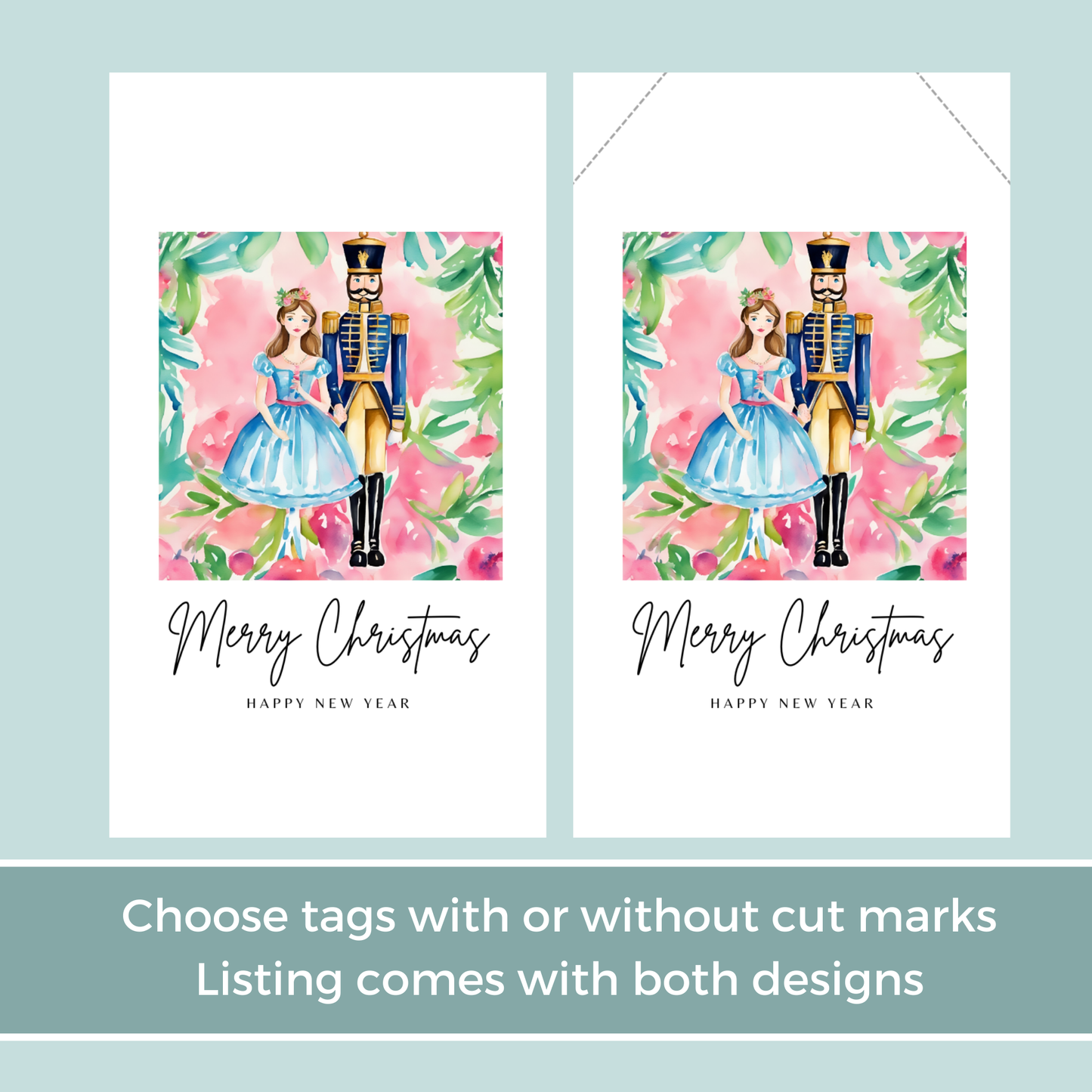 Printable Christmas Gift Tag - Nutcracker