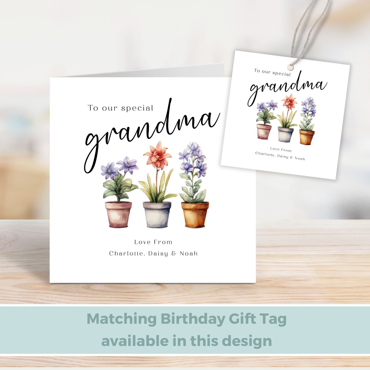 Editable Birthday Card - Grandma