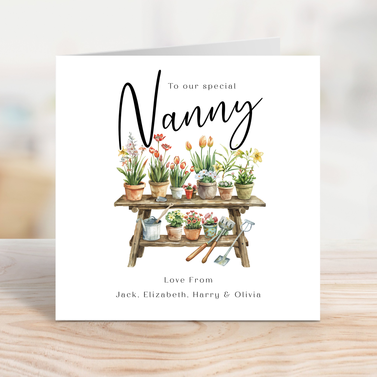 Editable Birthday Card - Nanny