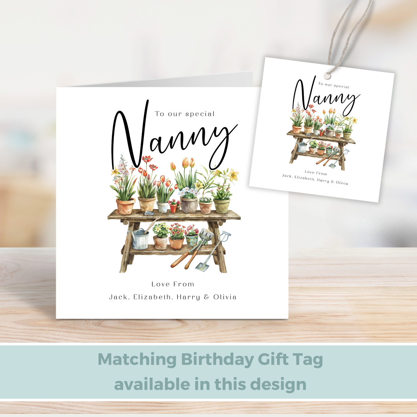 Editable Birthday Card - Nanny