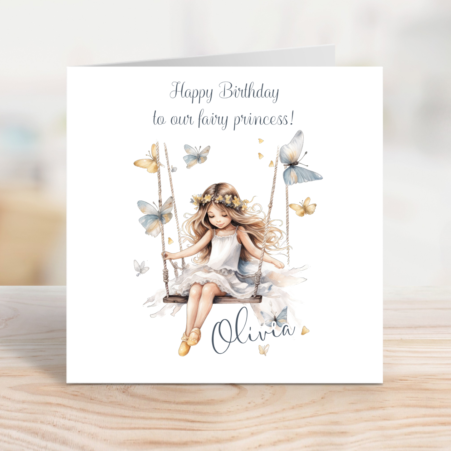 Editable Birthday Card - Fairy
