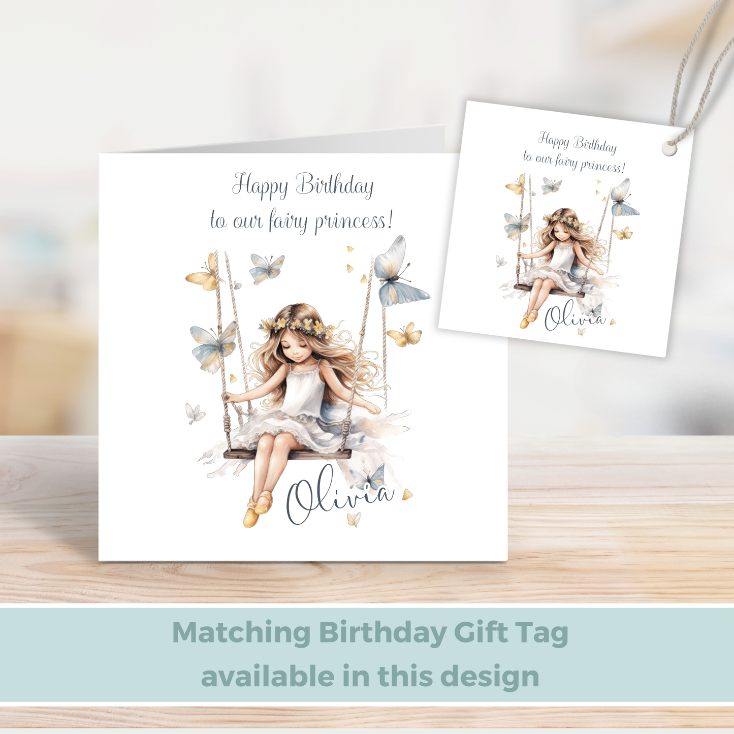 Editable Birthday Card - Fairy