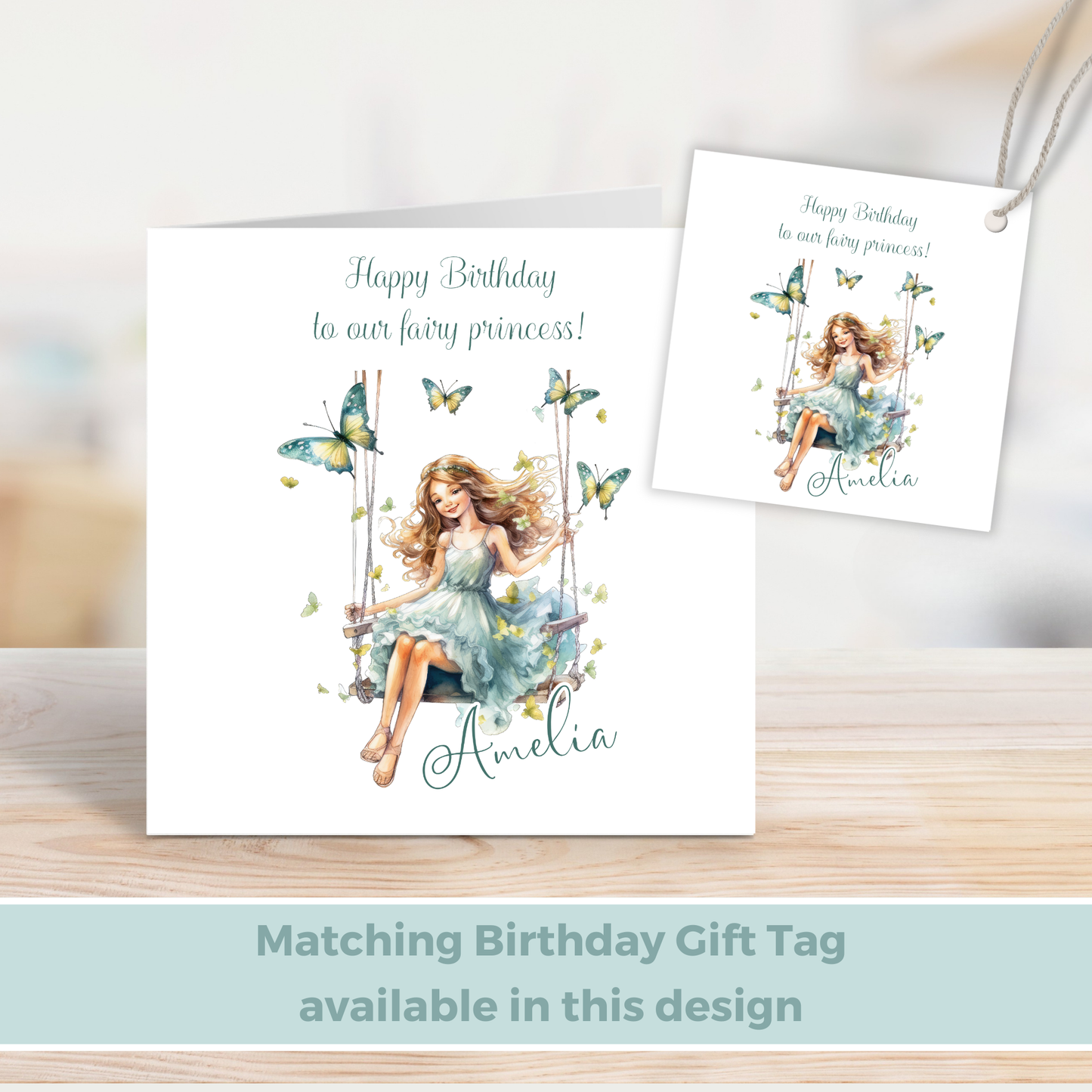 Editable Birthday Card - Fairy