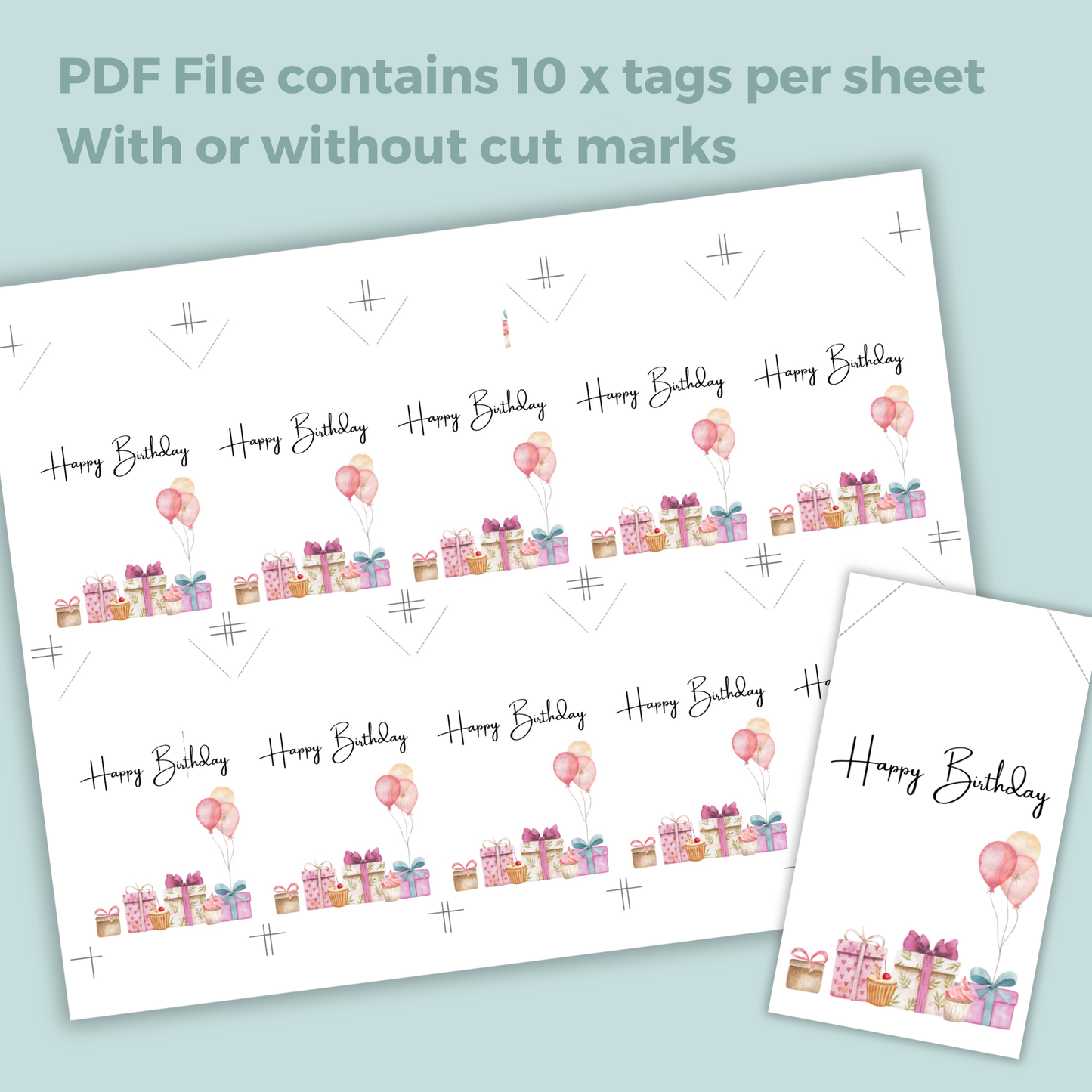 Printable Birthday Gift Tag - Presents