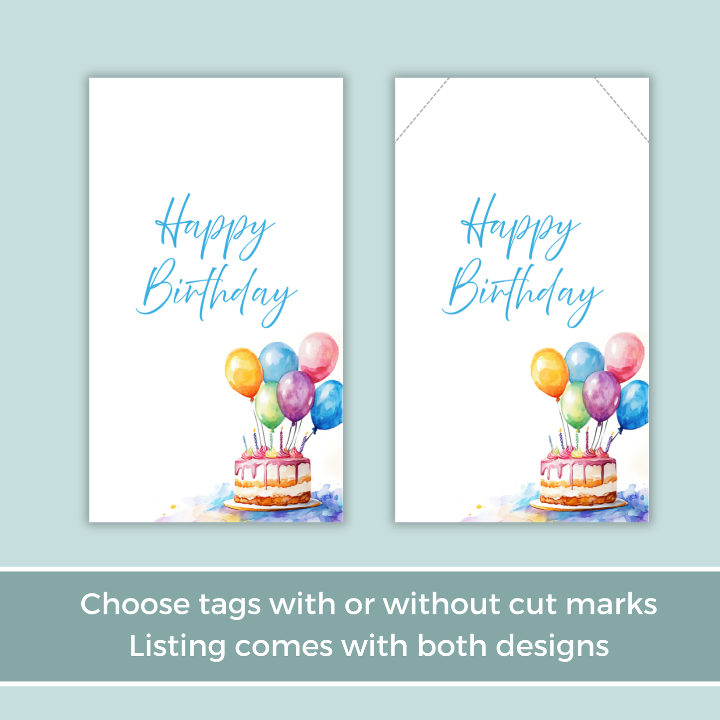 Printable Birthday Gift Tag - Floral
