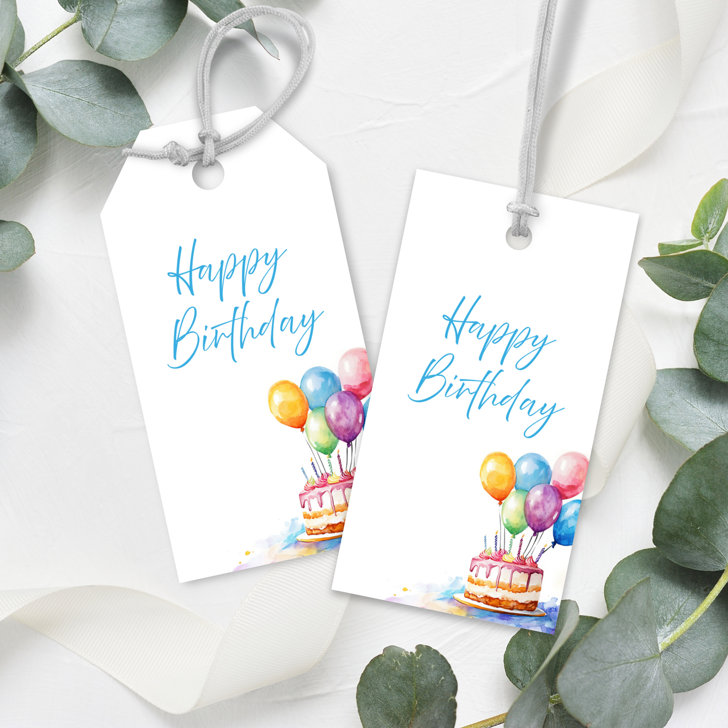 Printable Birthday Gift Tag - Floral