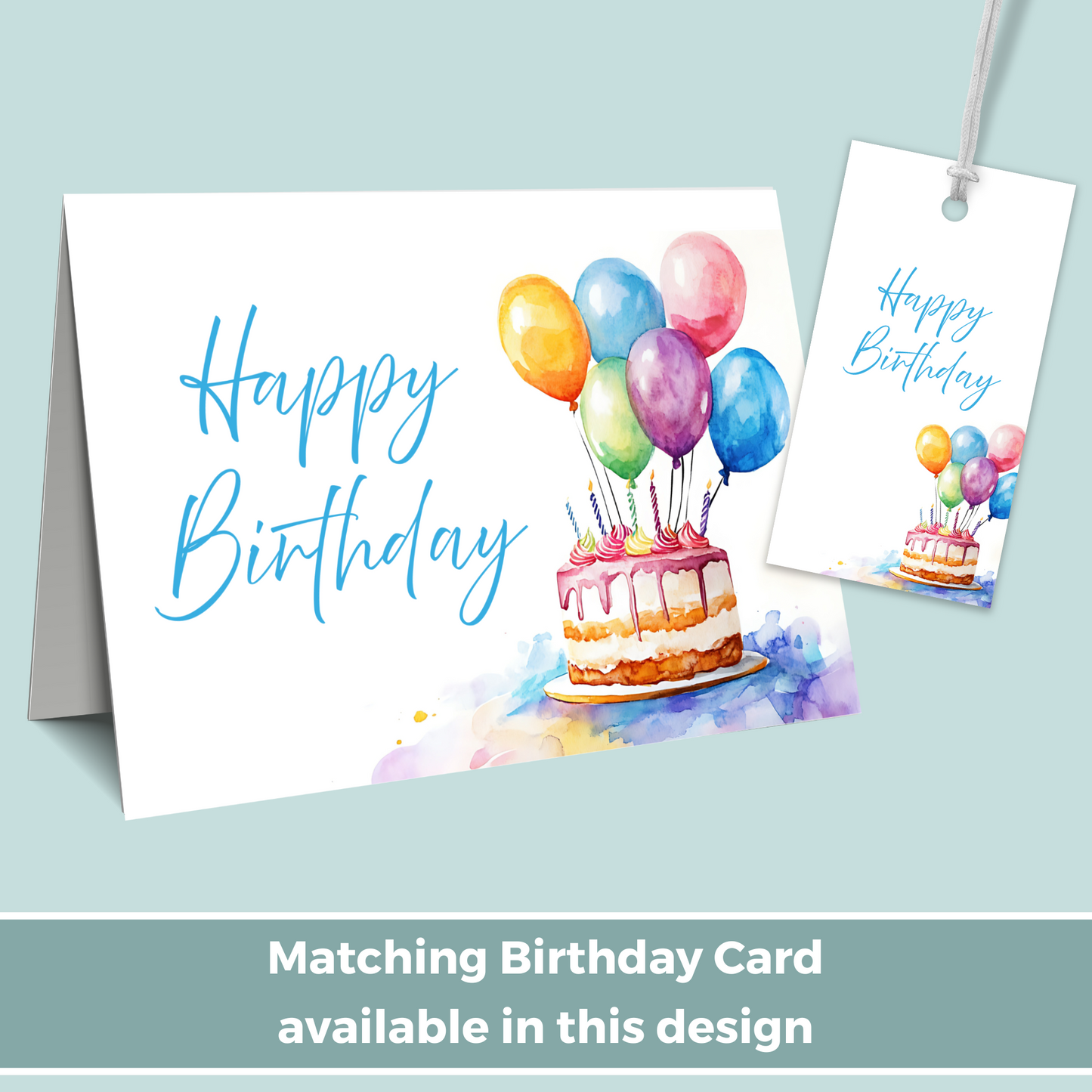 Printable Birthday Gift Tag - Floral
