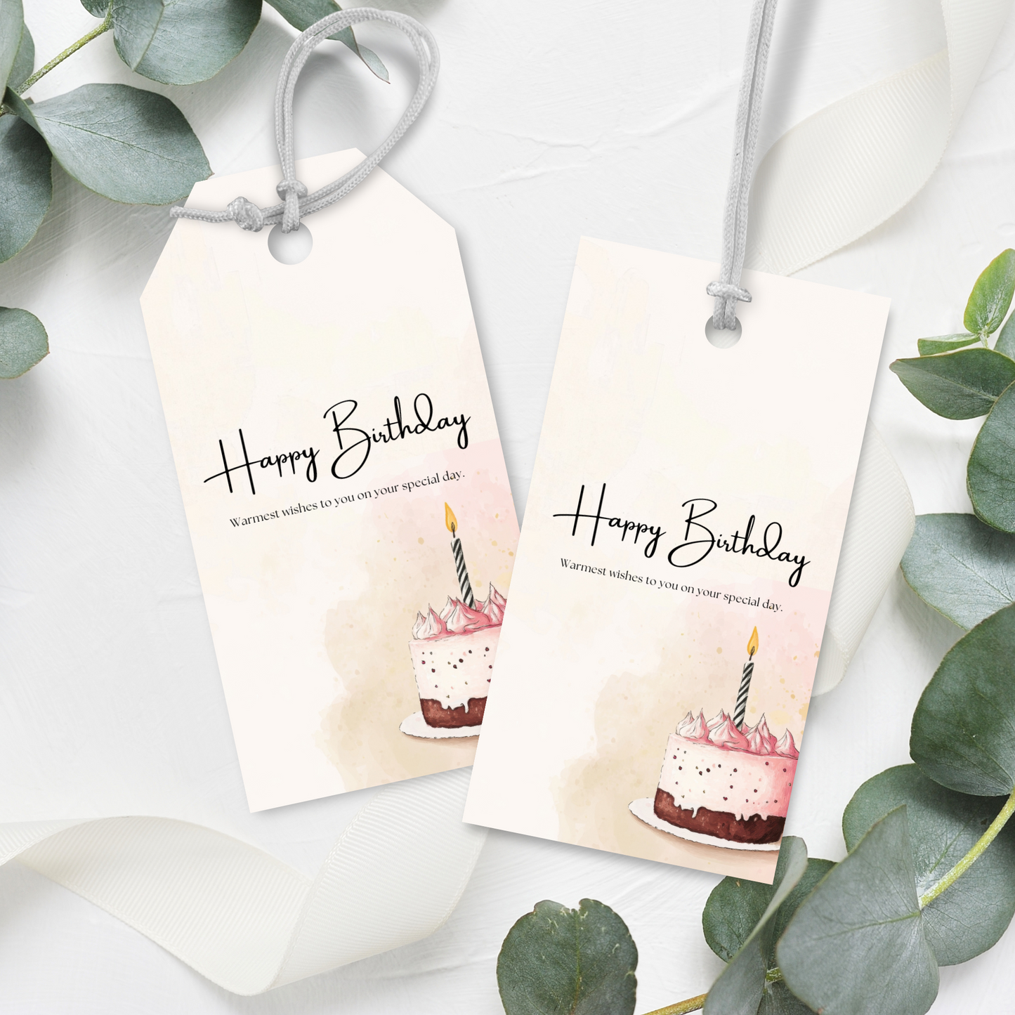 Printable Birthday Gift Tag - Cake