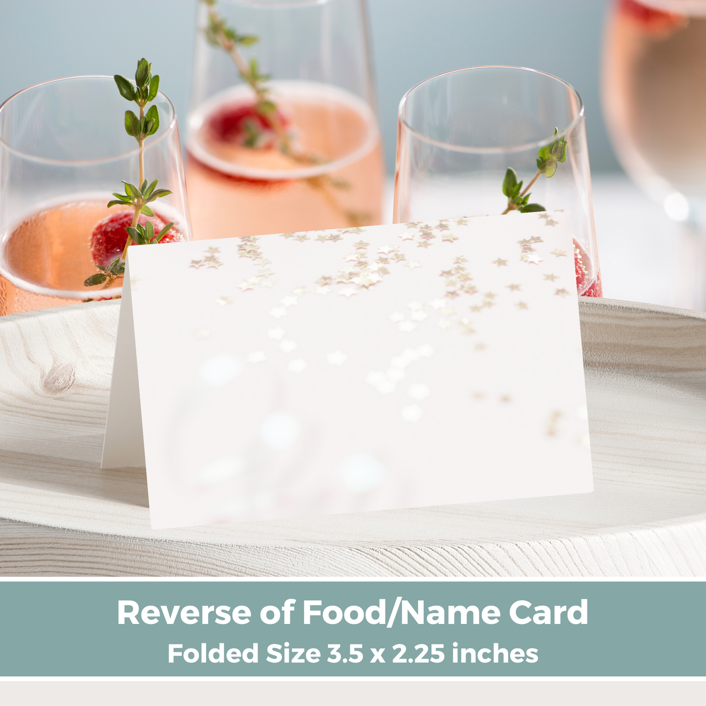 Editable Birthday Food Label / Name Card - Surprise Pink