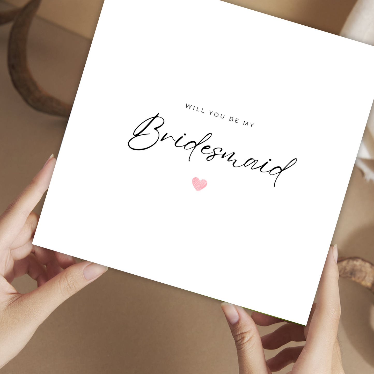 Printable Wedding Card - Will You Be My Bridesmaid