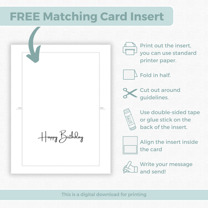 Printable Birthday Card - Candles