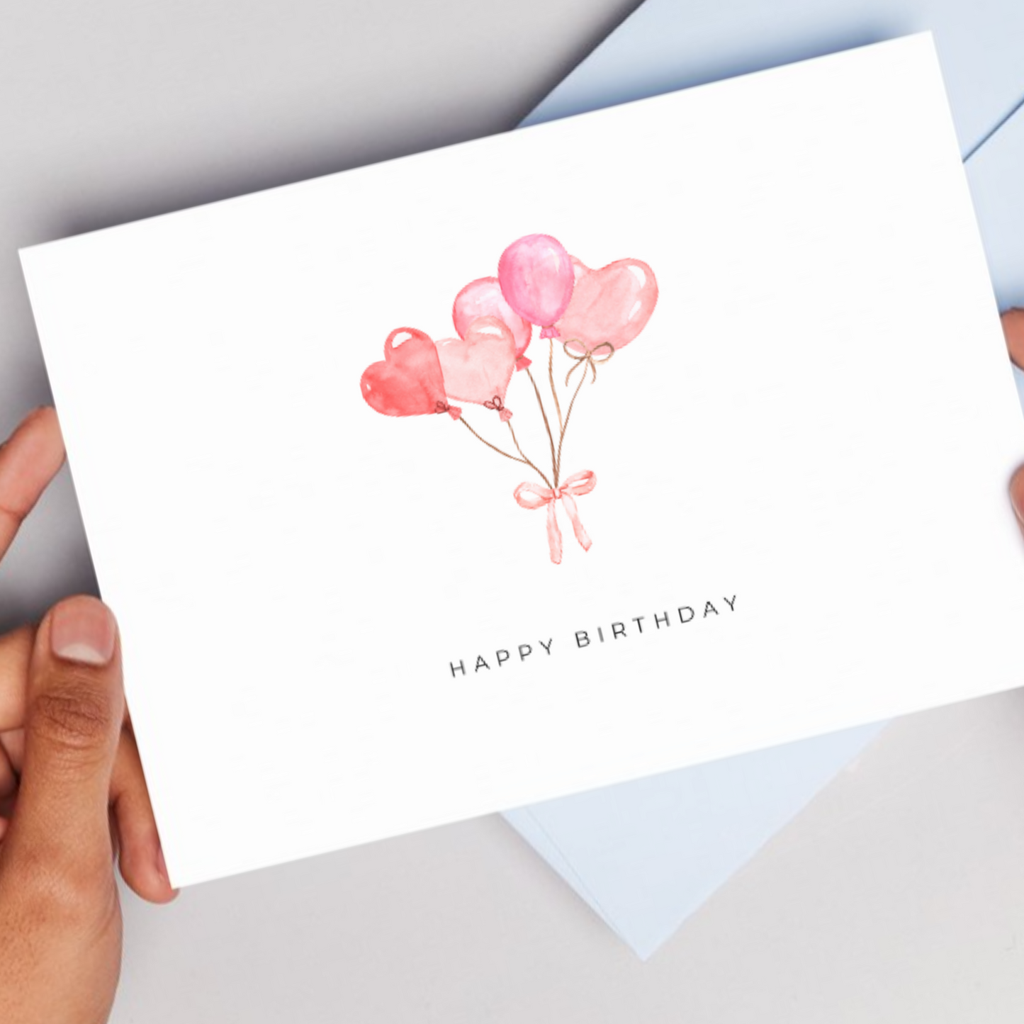 Printable Birthday Card - Balloons