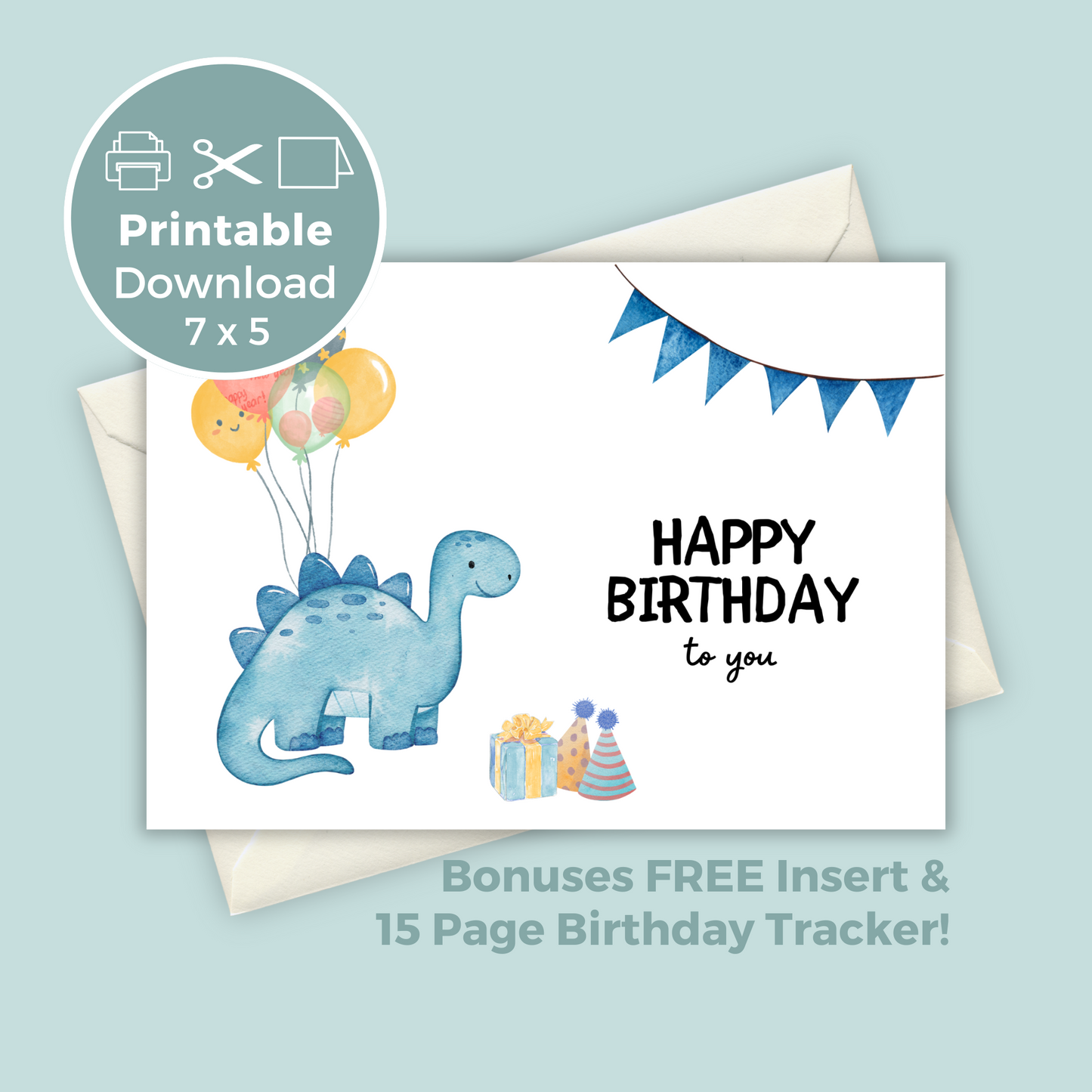 Printable Birthday Card - Dinosaur – Digital Party Club printable-birthday-card-dinosaur-digital-party-club