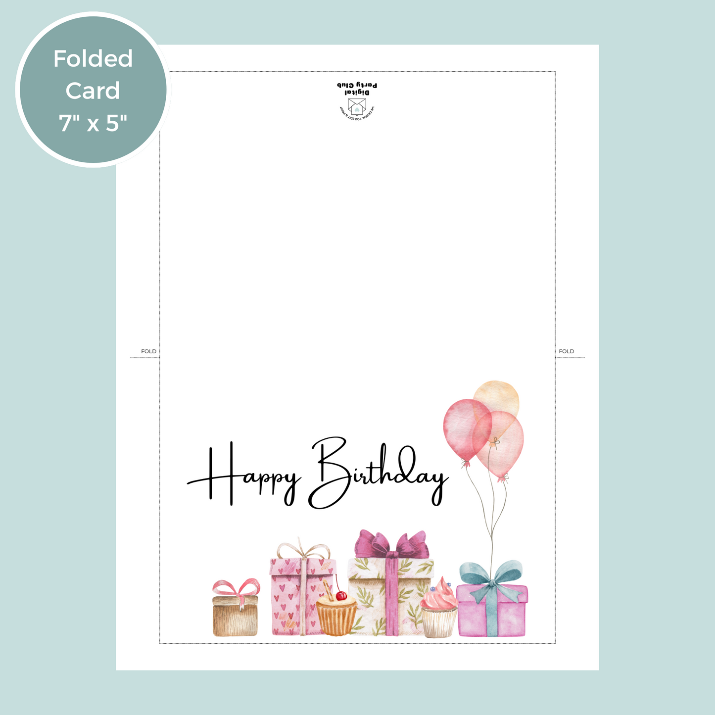 Printable Birthday Card - Presents