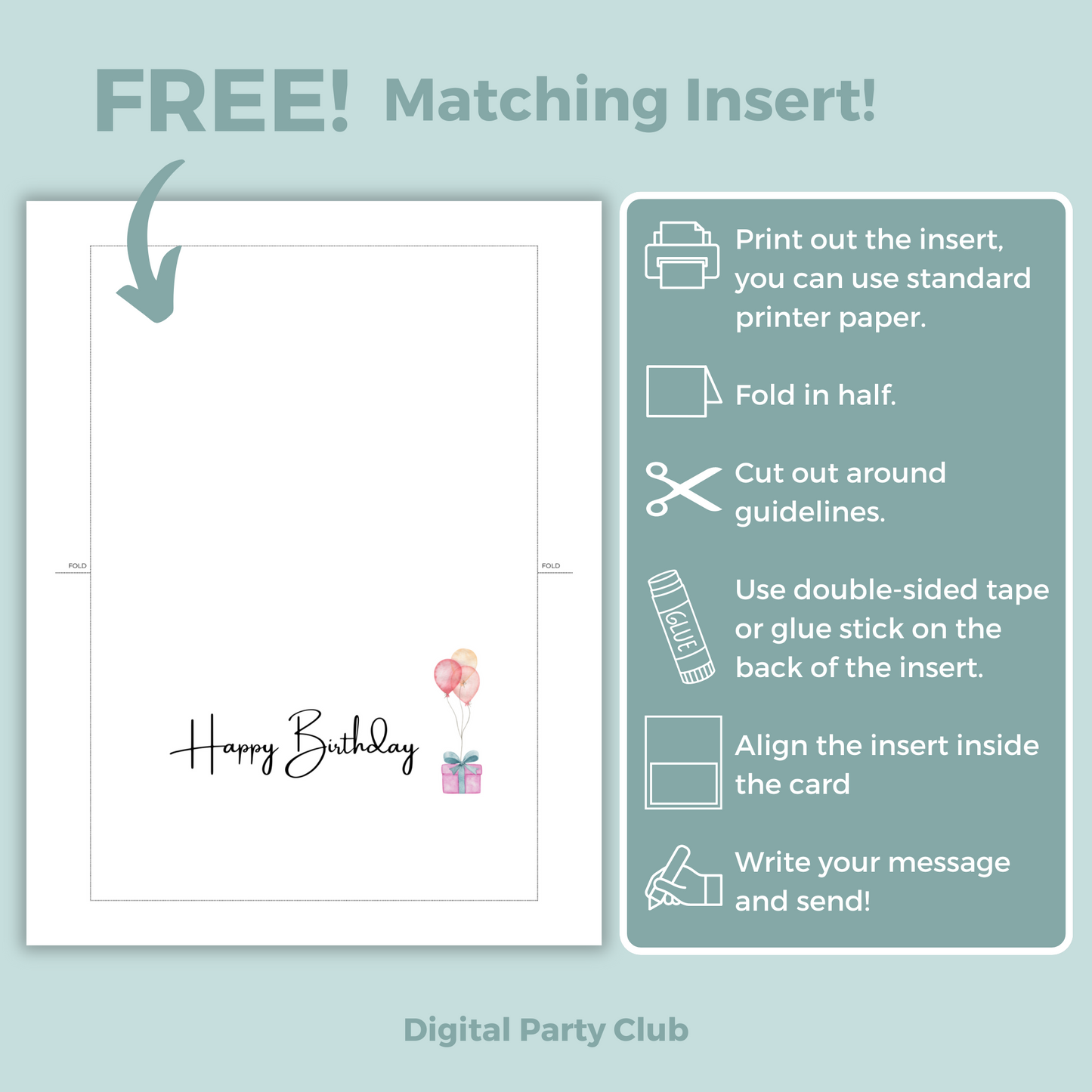 Printable Birthday Card - Presents