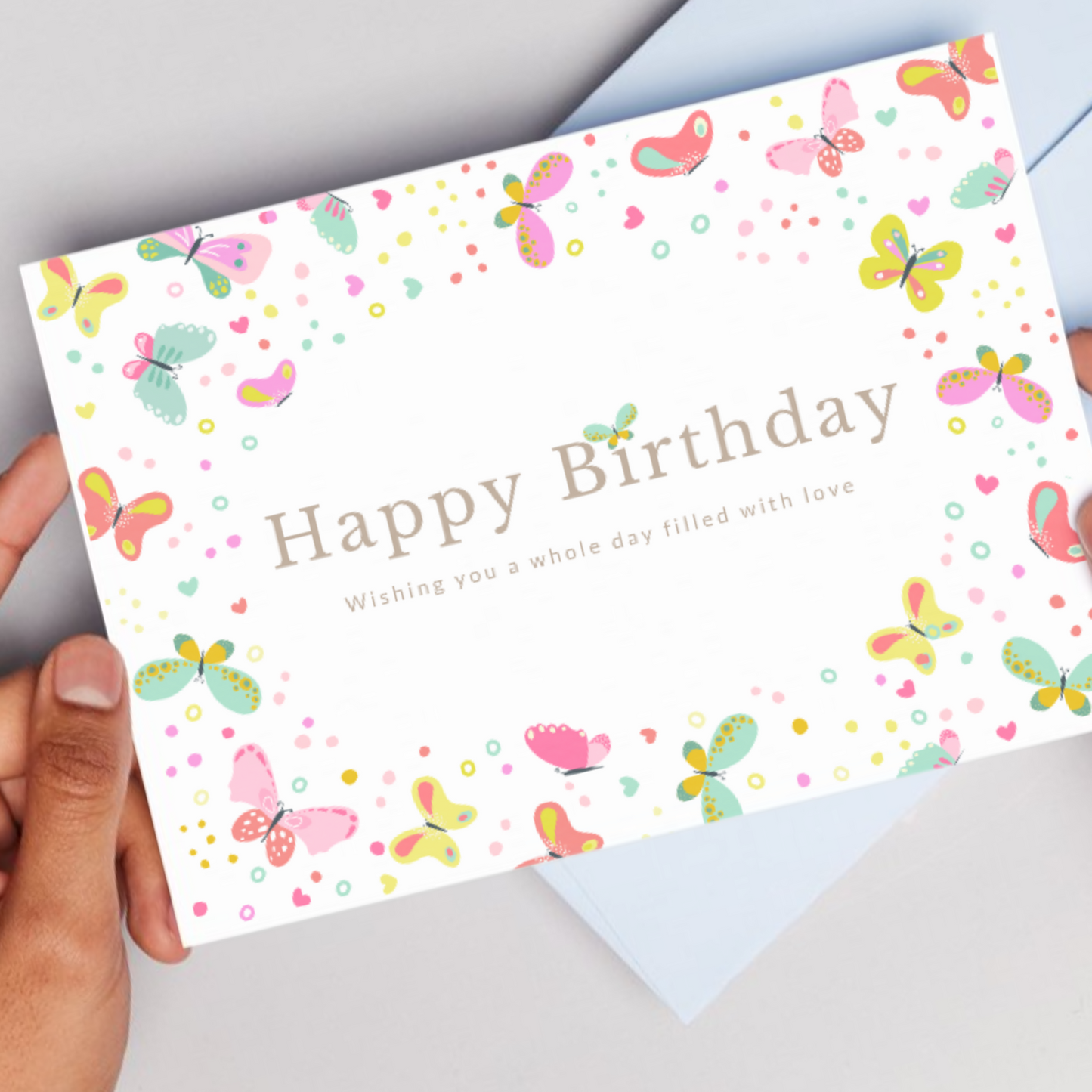 Printable Birthday Card - Butterflies