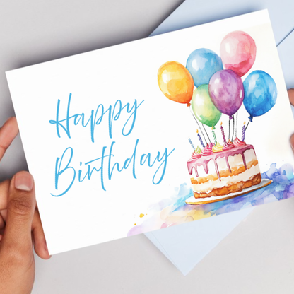 Printable Birthday Card - Floral