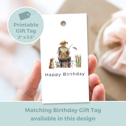 Printable Birthday Card - Fishing