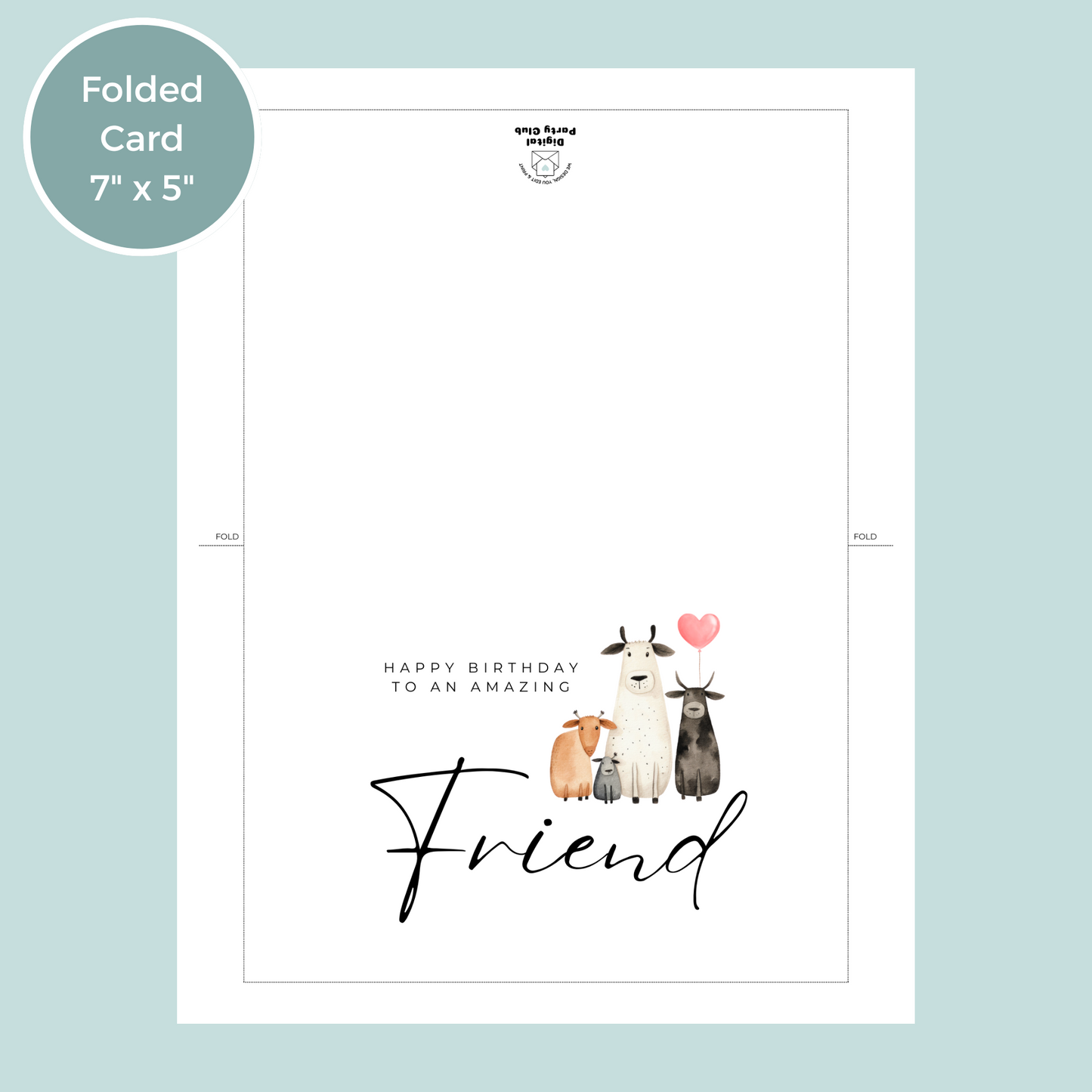 Printable Birthday Card - Friend