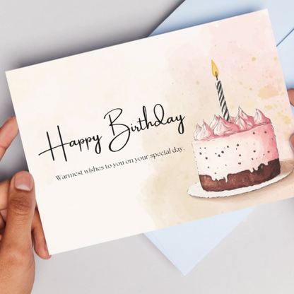 Printable Birthday Card - Cake