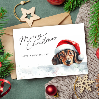 Printable Christmas Card - Pawfect Day