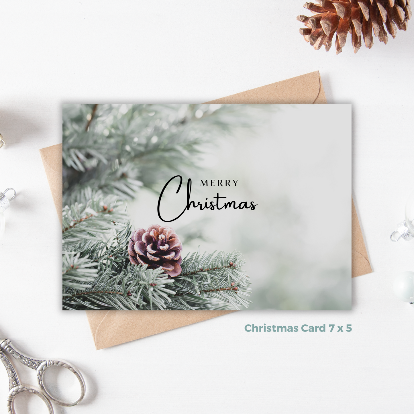 Printable Christmas Card - Winter Scene